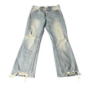 PISTOLA Revolve Lennon in Distressed High Rise Crop Bootcut Sz 29 Stretch‎ Jeans